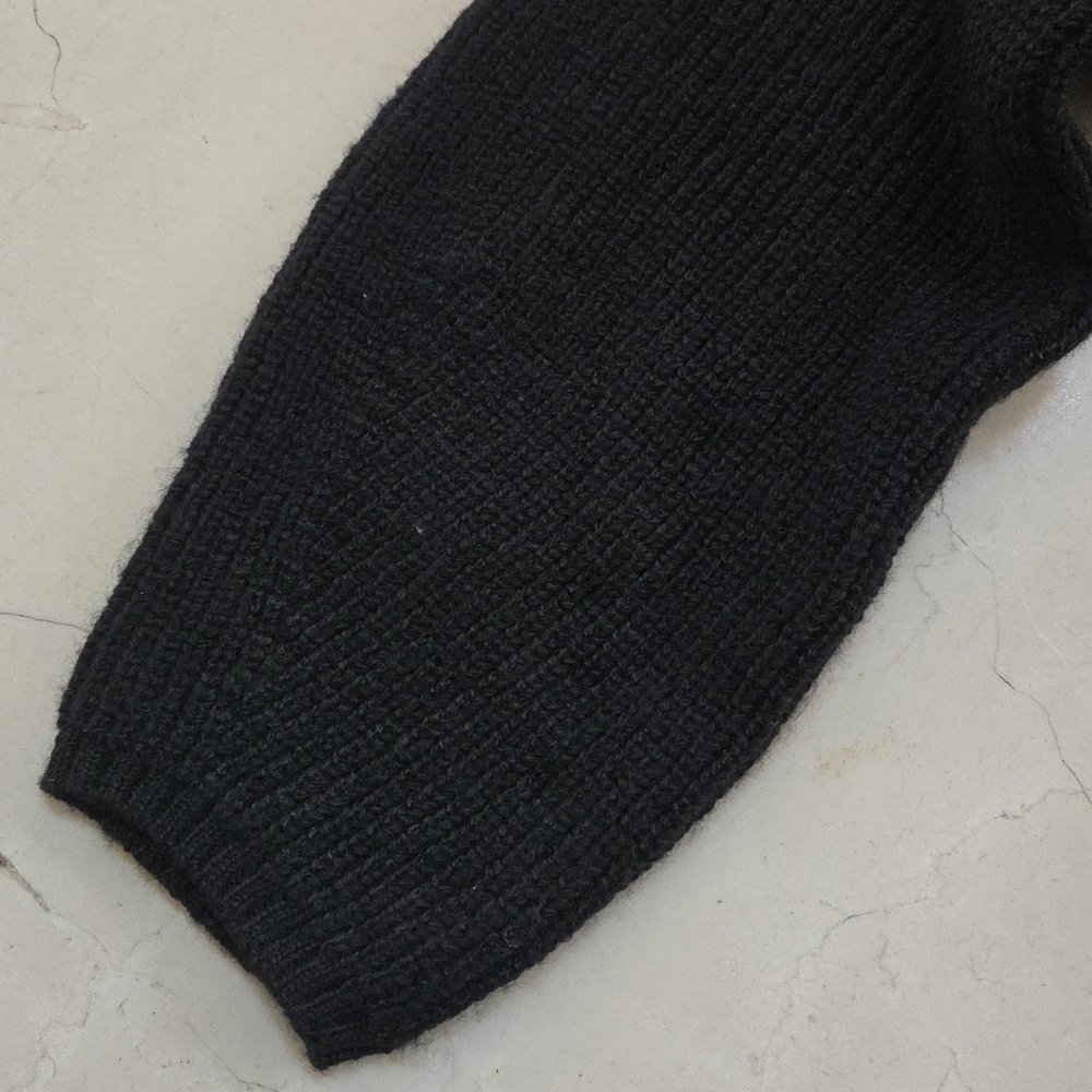 NWT WOMEN'S PRINCESS POLLY Long Sleeve Knit Mini SWEATER Dress Black SZ XS/S $76 - Picture 5 of 5